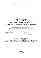 Atestat Plăci de extensie și plăci video - imaginea1