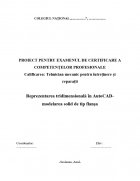 Atestat Reprezentarea tridimensională in AutoCAD modelarea solid de tip flansa - imaginea1