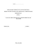 Atestat Calitatea prestațiilor poștale  privind obiectele de mesagerie - imaginea1