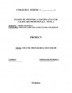 Atestat Solutii. Prepararea solutiilor - imaginea1