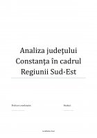 Atestat Analiza judeţului Constanţa în cadrul Regiunii Sud Est - imaginea1