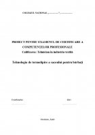 Atestat Tehnologia de termolipire a sacoului pentru barbati - imaginea1