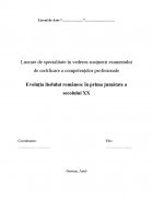 Atestat Evolutia Liedului Romanesc in Prima Jumatate a Secolului XX - imaginea1