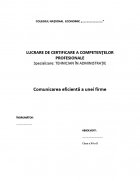 Atestat Comunicarea eficienta a unei firme - imaginea1