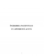 Atestat Îngrijirea pacientului cu apendicită acută - imaginea2