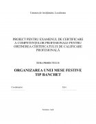 Atestat Organizarea unei mese festive tip banchet - imaginea1