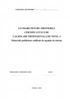 Atestat Materiale publicitare utilizate in agentia de turism - imaginea1