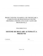 Atestat Sisteme de reglare automată a presiunii - imaginea1