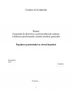 Atestat Îngrijirea pacientului cu ciroză hepatică - imaginea1